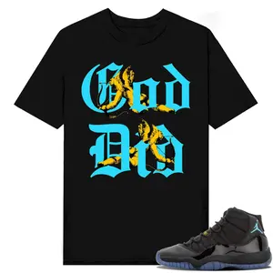 Unisex T-shirt To Match Sneakers Jordan 11 Retro Gamma - God-Did. 100% Cotton for Casual Wear. Comfortable Summer Unisex T-Shirt to match Jordan Sneaker. Streetwear Style. urban outfitters