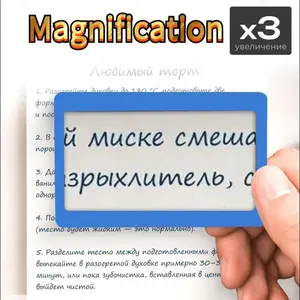 5 Pack Portable Mini Handheld Magnifier with 3x Magnification, Ideal for Seniors and Low Vision Users, Perfect for Reading Books and Newspapers, Portable Magnifying Glass