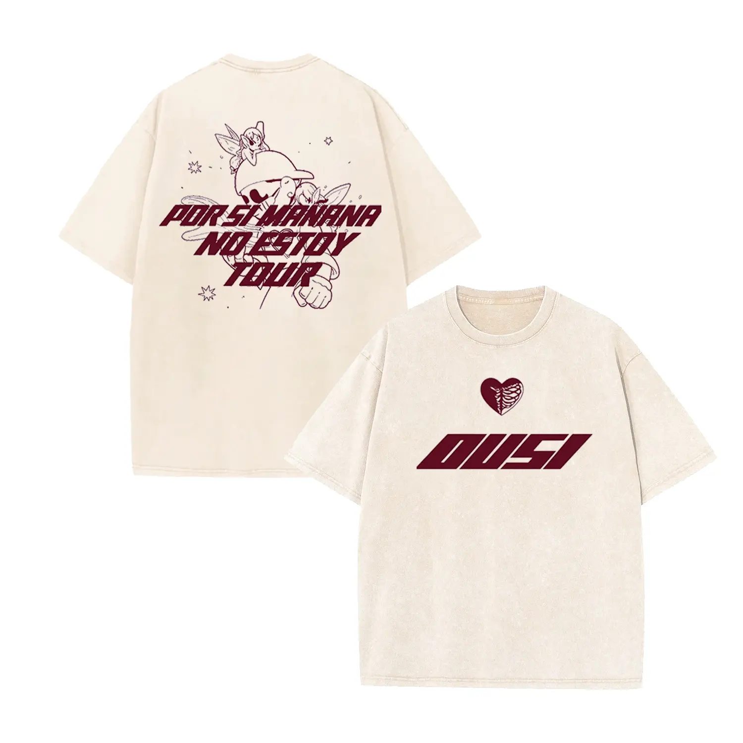 Ousi Por Si Mañana No Estoy Acid Wash T-Shirt, 2026 Tour Outffit Shirt, El Ousi Tee, Por Si Mañana No Estoy Tee, Ousi Fan Gift Shirt