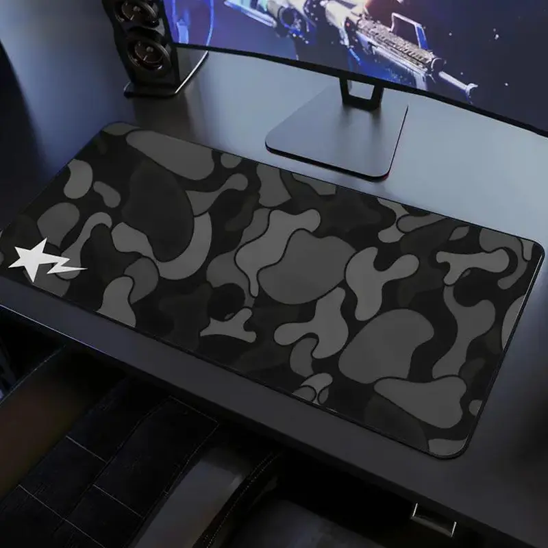 [FASTSHIPPING] Black Camo Extra Large Hypebeast Desk Mat Keyboard Mouse Pad | E-Sports Desk Mat | Desk Decor for Gamers | Boys' Rooms Gift large mousepad