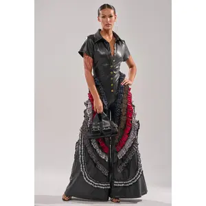MAIN CHARACTER ENERGY PU JUMPSUIT