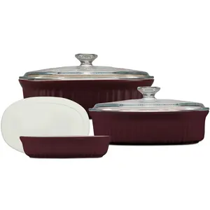 CorningWare® French Colors 6-piece Bakeware Set, Cabernet
