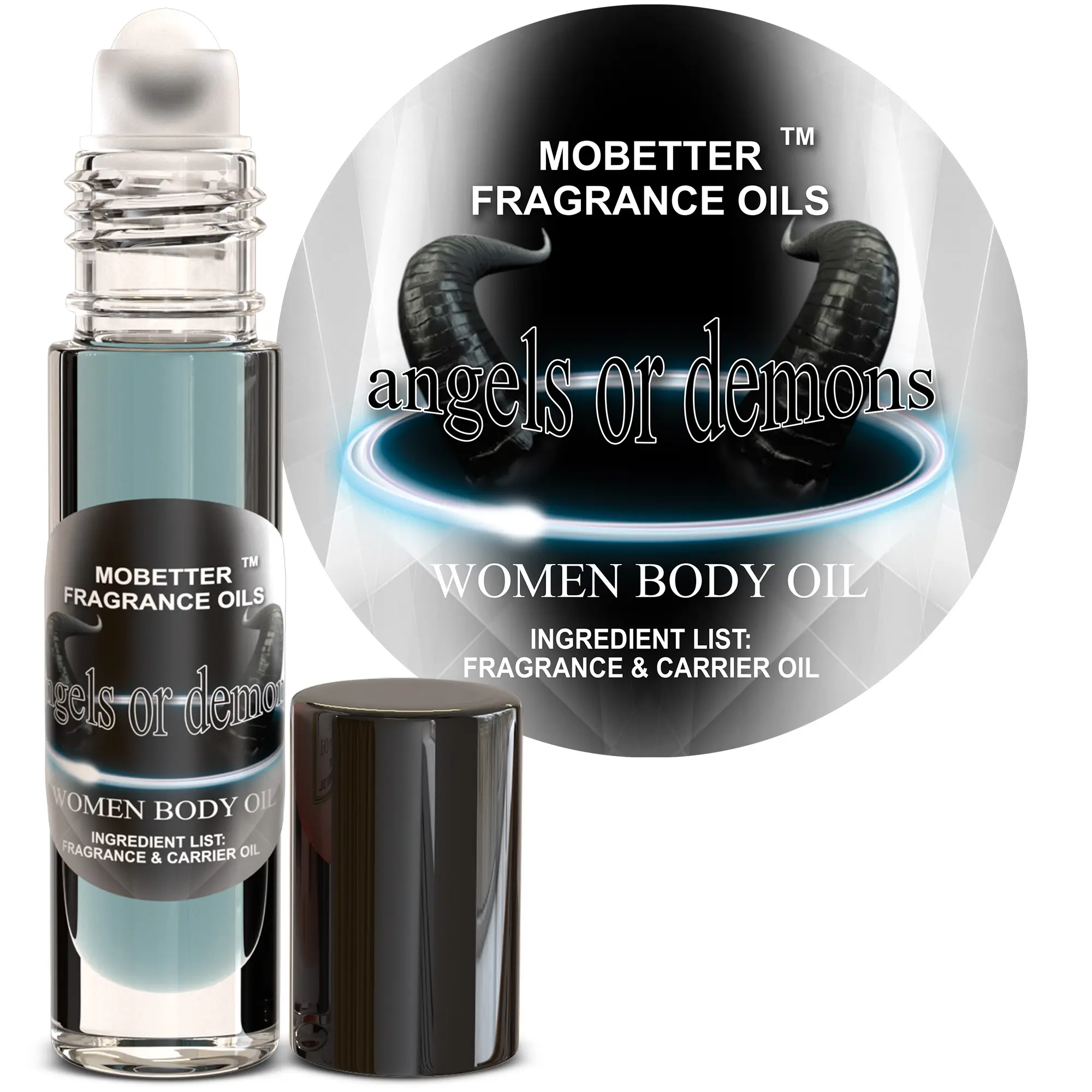 Angels or Demons Perfume Women Fragrance Body Oil by Mobetter Fragrance Oils