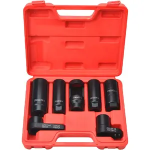 7 count  Sensor Socket Set, O2 Sensor Removal Kit, Oil  Sensor Socket Wrench Set