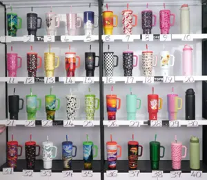 【Meoky 2 Cups LIVE Bundle 】2 Insulated Stainless Steel 40oz Cups；Leak Proof;  Keep Cold 24 Hours Warm 8 Hours