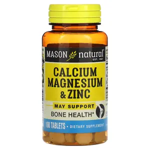 Mason Natural Calcium Magnesium & Zinc, 100 Tablets