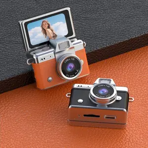 Mini Keychain Camera with 32GB Storage Card, Reader & Adapter, HD Video Selfie Function, Portable Handheld Camera for Concerts and Travel Logs