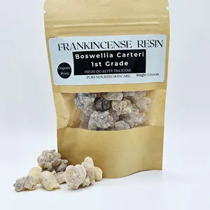 Frankincense Resin, Boswellia Carteri 1st Grade: Organic oil infusions, Highest quality Incense for meditation