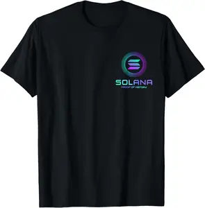 Solana SOL Logo Decentralized Application | Solana Crypto T-Shirt