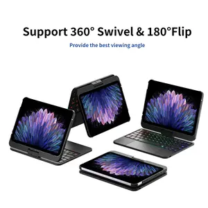 Keyboard Case for Apple iPad mini 7th Gen 2024 (A17 Pro)/ iPad mini 6th Generation (8.3-inch) 2021, Wireless Rotatable Cover with RGB Backlight, Multi-Touch Trackpad