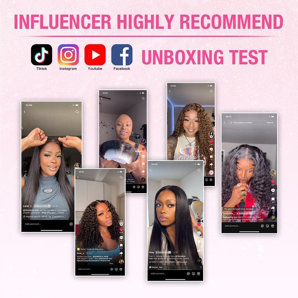 SimGlueless Kinky Yaki Straight Short Bob Wig with Drawstring Pre-cut 7x5 HD Lace Human Hair Wigs with Bleached Knots Beginner Friendly Natural Hairline