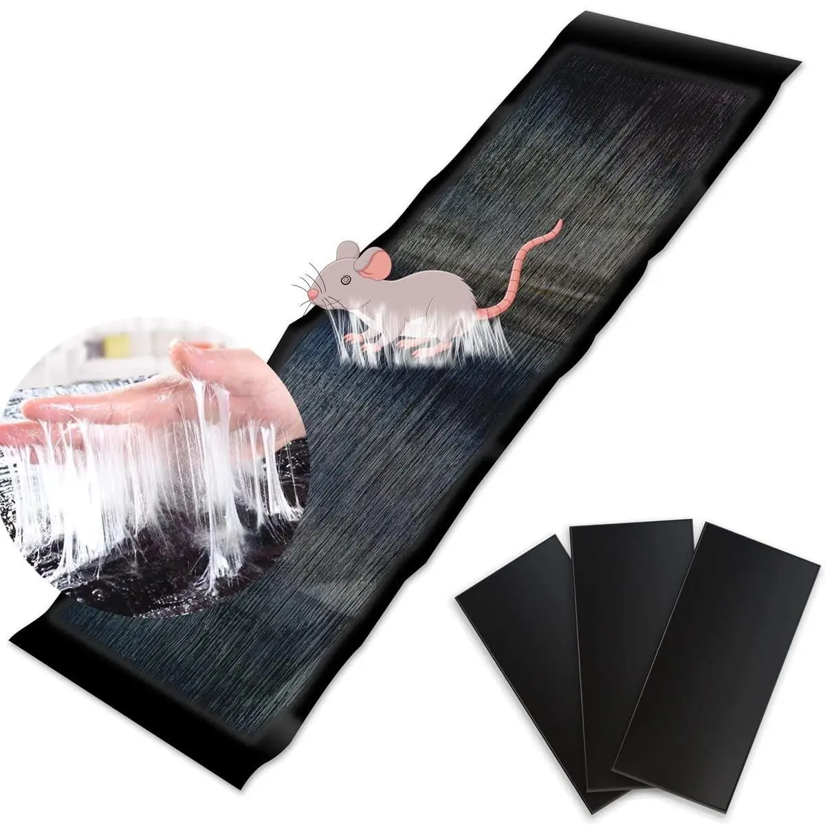 47 in Industrial-Strength Pest Control Agent - Heavy-Duty Glue Barrier Roll, Rat-Control Glue Pads for Indoor & Garage Insect Management