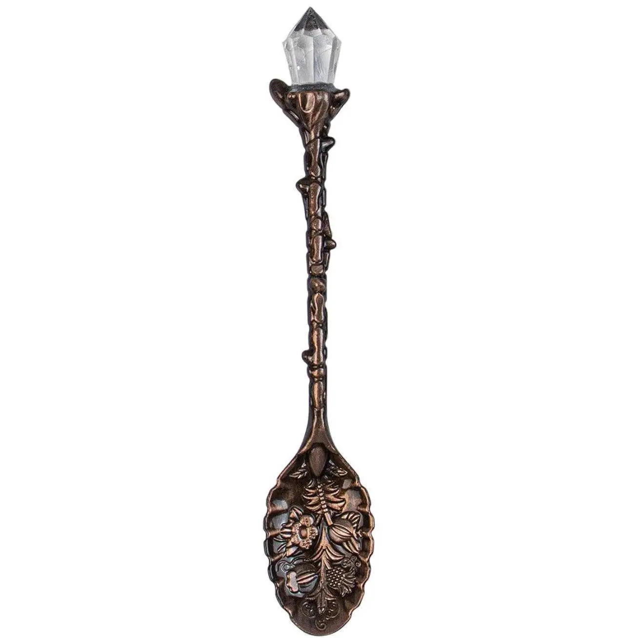 Retro Crystal Spoons Kitchen Dessert Herb Tea