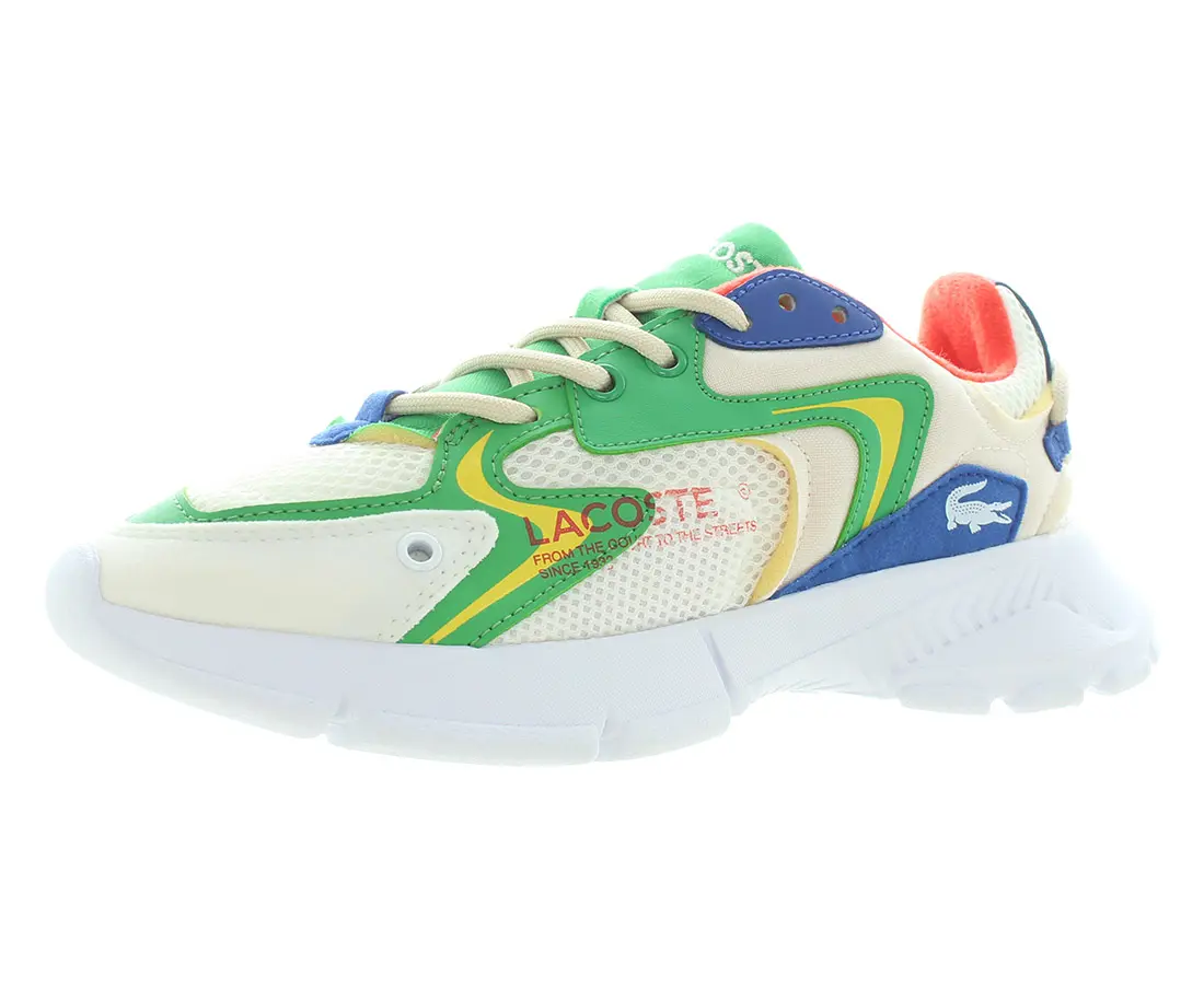 Lacoste L003 NEO 223 1 SUJ GS Girls' Athleisure Kid's Sneakers with Laces for All-Season Sports, Kids Size, Casual Kid's Sneakers