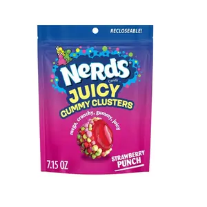 Nerds Juicy Gummy Clusters Strawberry Punch Flavor Candy- 1 Bag 7.15 oz