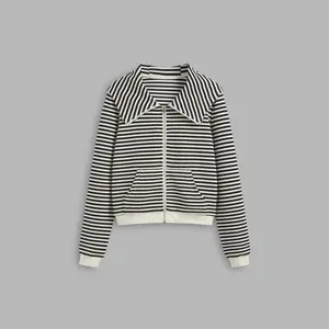Cider [size 2-26] Cotton-blend Striped Zipper Pocket Hoodie SwimWeek