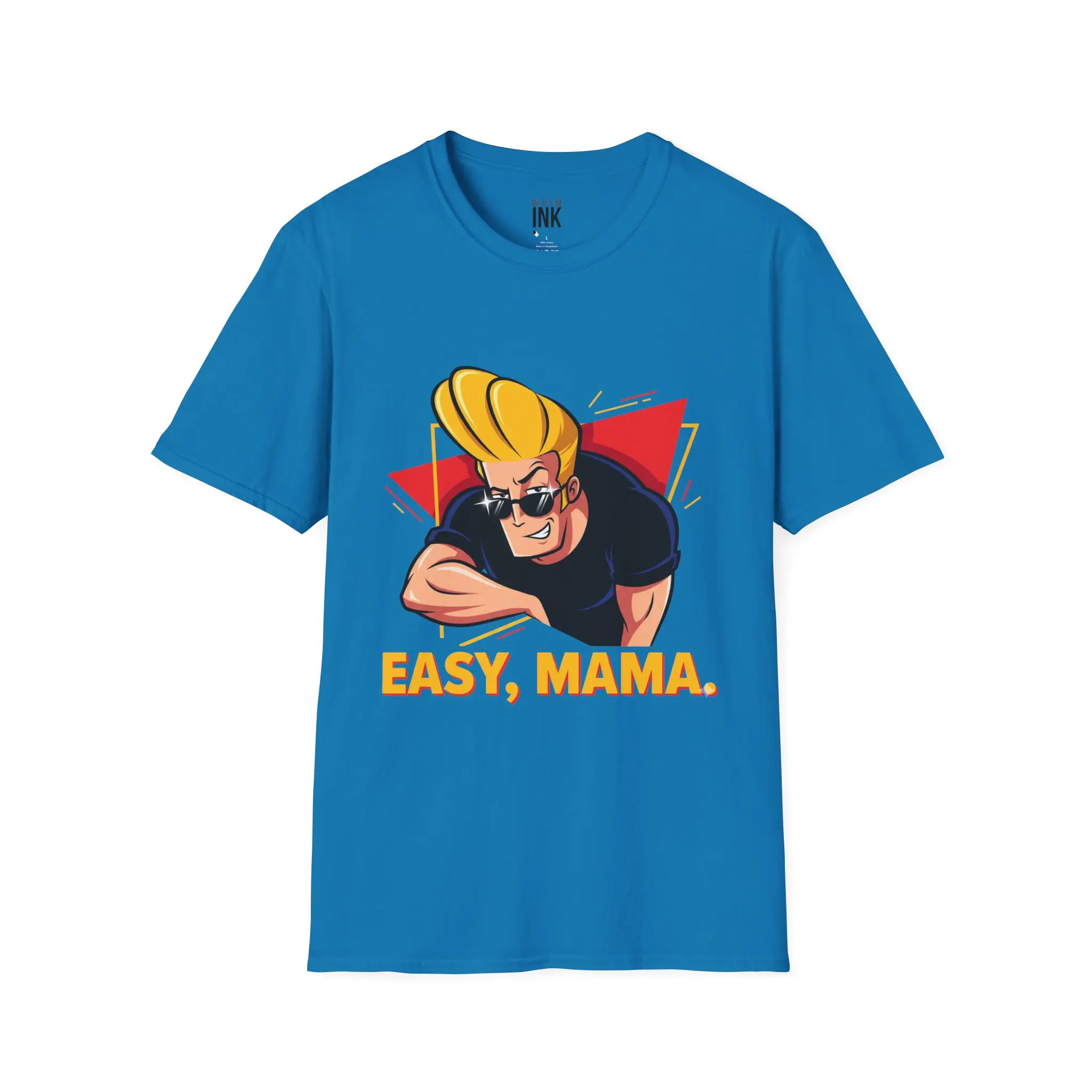 Easy Mama Graphic T-Shirt – Funny Retro Johnny Bravo Style Tee