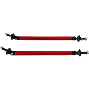 Splitter Rods,200mm Adjustable Front Bumper Lip Splitter Strut Rod Tie Support Bars,Red 2pcs