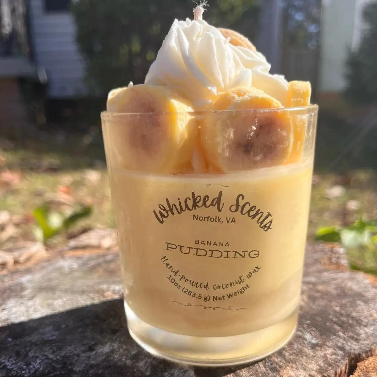Banana Pudding Candle - 10oz or 18oz - Home Decor &  Freshener