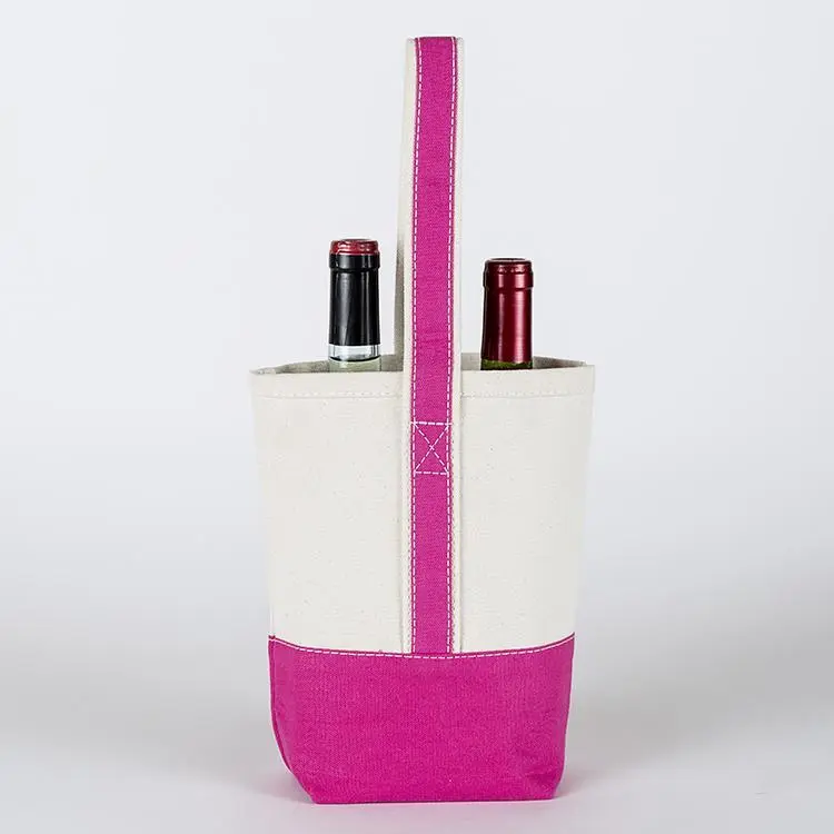 2- Bottle Canvas Wine Gift Host Bag