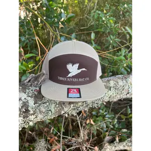 Classic Flying Mallard - Flatbill Snapback Hat - Richardson 168
