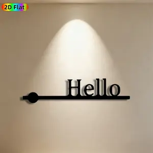 1pc Hello Key Metal Wall Art, Whimsical Hello Key Statue Mural, Ideal Gift for New Year, Easter, Home Decor Enthusiasts, Rust-Resistant Metal Wall Decor Wall Sculptures, Perfect for Living Room Wall & Garden Fence, Charming Indoor-Outdoor Wall Accent
