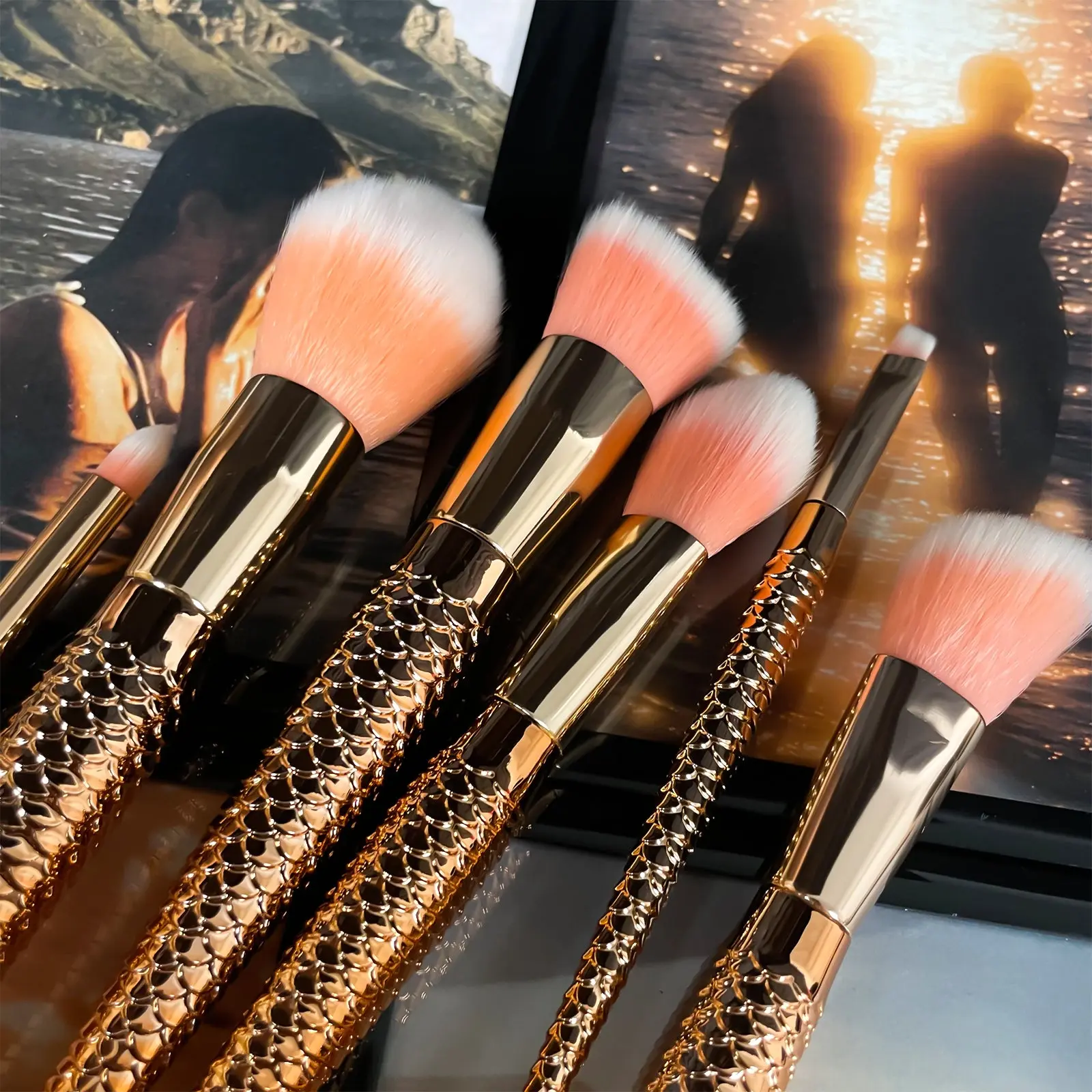 Makeup Brushes Set Mermaid Andrina, 6 Pcs Makeup Brushes Set Mermaid Andrina, 6 Pcs