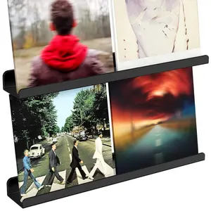 Lifewit Vinyl Record Display, Wall-Mounted Album Holder, Floating Shelves for Decor and Storage in Bedroom or Living Room