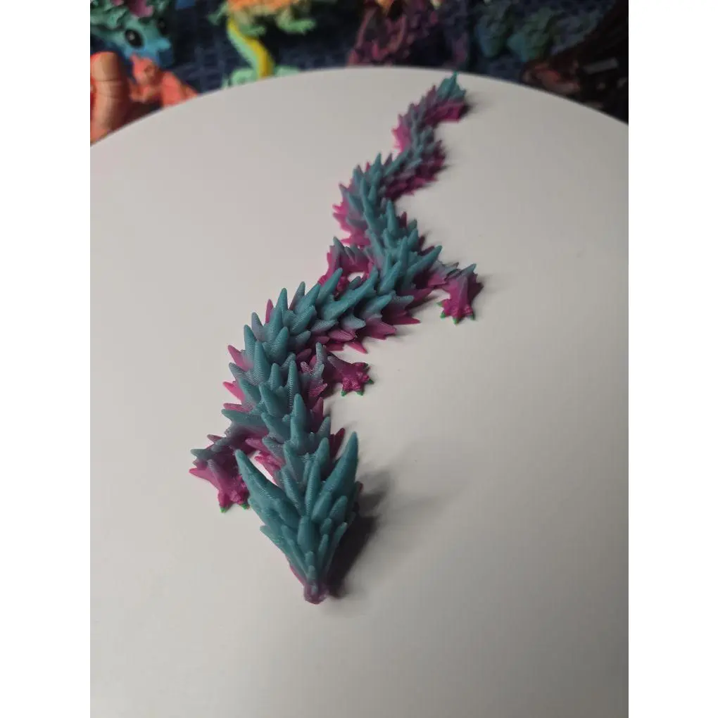 Crystal Dragon Flexi Green 10 x 2 Inch Decorative Piece for Home Decor - Perfect for Adding a Touch of Nature to Your Space