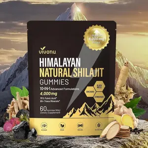 VivoNu Shilajit for Men & Women Gummies | 4000mg High Potency 10-in-1 Formula with Pure Himalayan Shilajit, Ashwagandha, and 75% Fulvic Acid | Sugar-Free Vegan, 85+ Trace Minerals