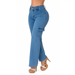 Jeans Levantacola  Bota Recta 52783PDR-B
