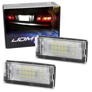 iJDMTOY 3W Full LED License Plate Light Kit For 1998-03 BMW E46 3 Series 323i 325i 328i 330i Sedan Pre-LCI, Powered by 18-SMD Xenon White LED & Can-Bus Error Free