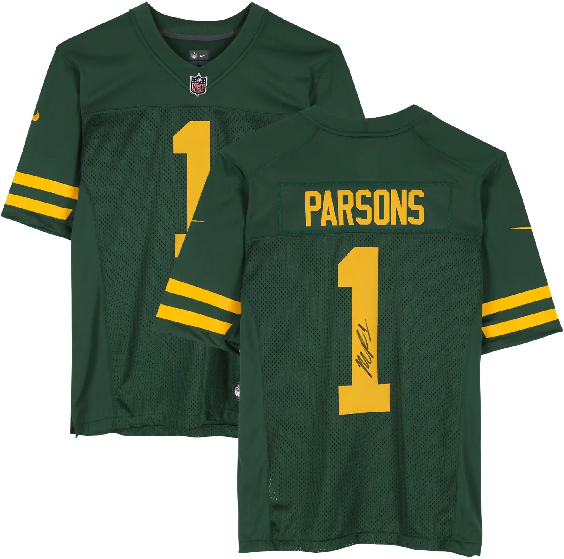 Micah Parsons Green Bay Packers Autographed Nike 2021 Alternate Green Limited Jersey - Fanatics Authentic Certified