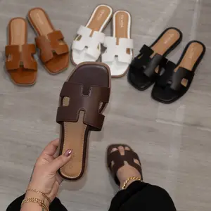 Aeris - Wide Fit Women's Casual Square Toe Slippers with Cushioned Footbed Synthetic Material Lightweight Comfortable Everyday Wear