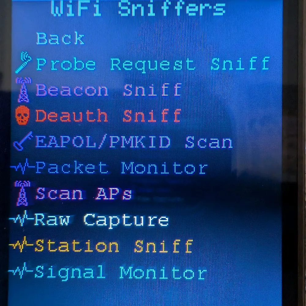ESP32 Mar-x-auder WI-FI + Bluetooth Network Monitor with 3.5" Touch Screen Display and RSSI Data Readout Features