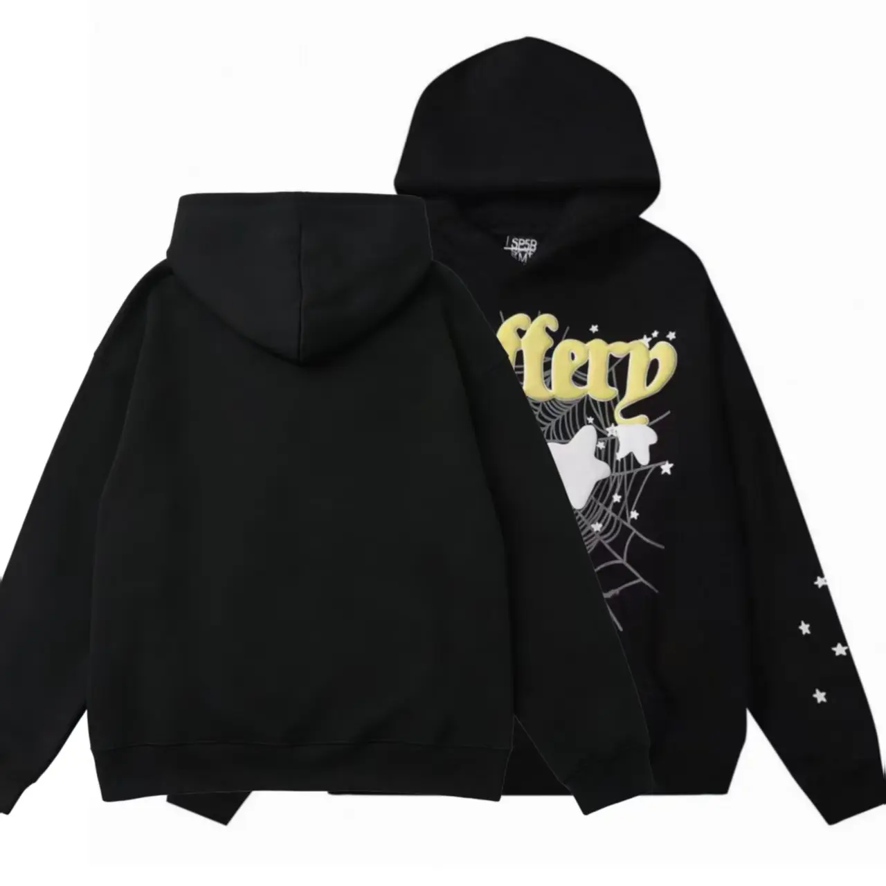 Men's Casual Unisex Spider & Slime Print Hoodie, Short-Sleeve Fashion Sweater Top Jeans Casual Pullover Sweatshirts Menswear