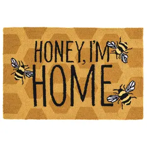 21" x 33" Honey, I'm Home Hooked Rug by Valerie