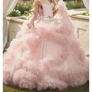 Flower Girls Layered Tutu Dress Elegant & Fancy Dresses Party Birthday