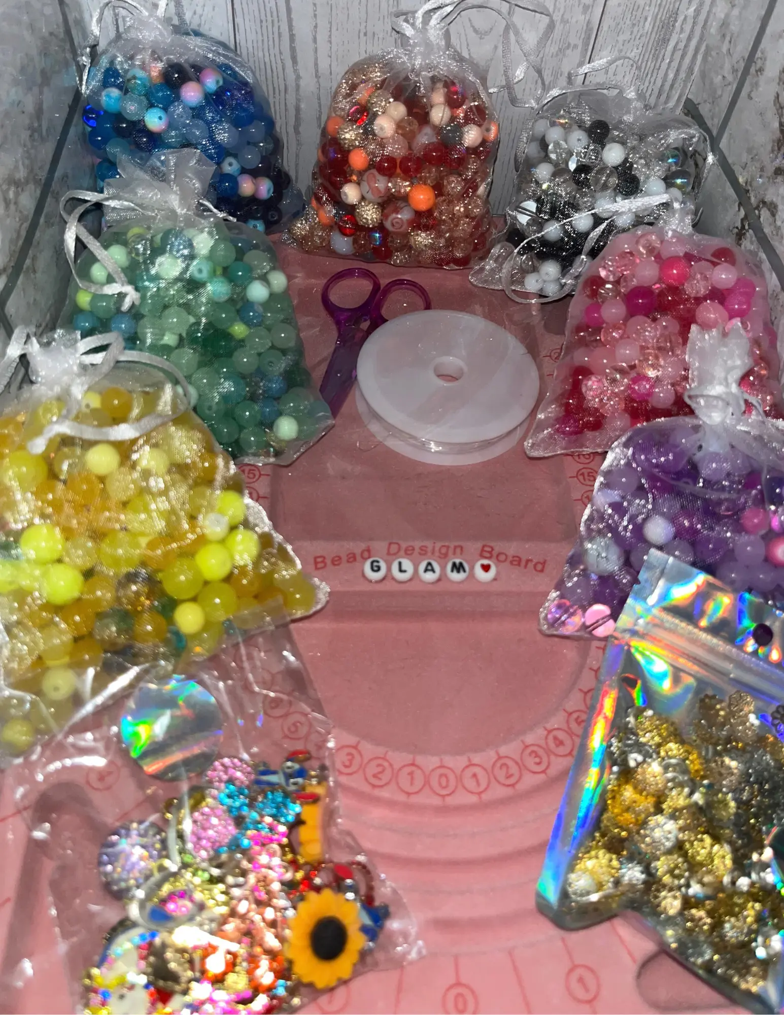 Beads for Crafting - Assorted Colors and Sizes - Perfect for Jewelry Making and DIY Projects
