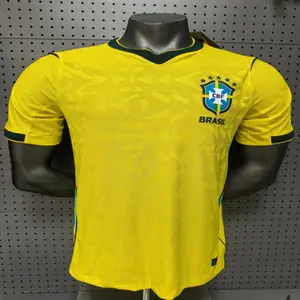 Fashion Brazil 2026 Home Kit Soccer Jersey T-shirt Men's Adults Quick Drying Breathable Football Fan T-shirt beach wear