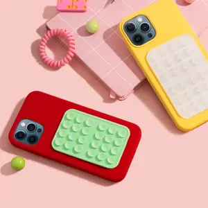 OctoBuddy Silicone Suction Phone Case Adhesive Mount for iPhone & Android Durable Dark Blue Grip Universal Compatibility Secure Reliable Lightweight Thin Multipurpose Functionality