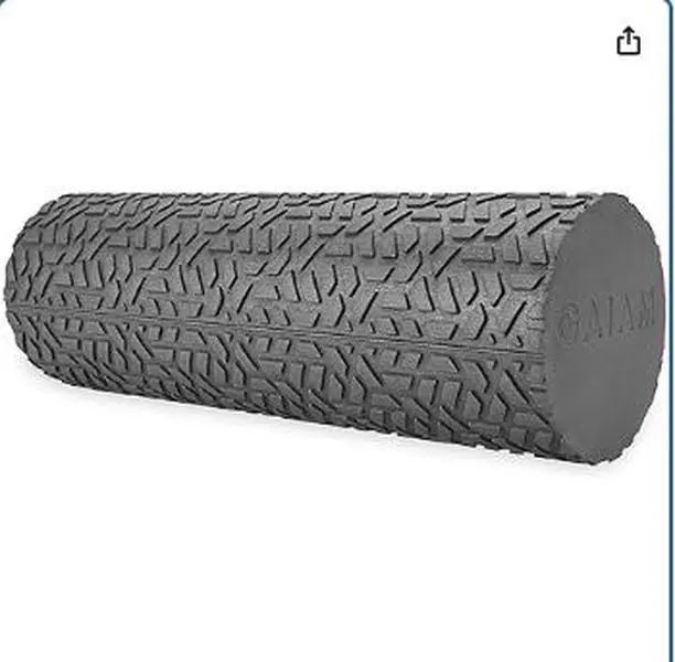 Compact Textured Foam Roller for Muscle Repair and Exercise – 12”L X 4" Diameter Massager Roller