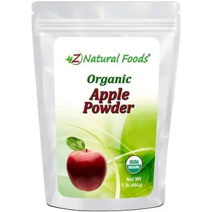Z Natural Foods Organic Apple Powder, Superfood Powder for Digestive Support and Energy Boost, Ideal for Juice, Smoothies, and Recipes, Non-GMO, Vegan, Gluten-Free, Kosher, 1 lb.