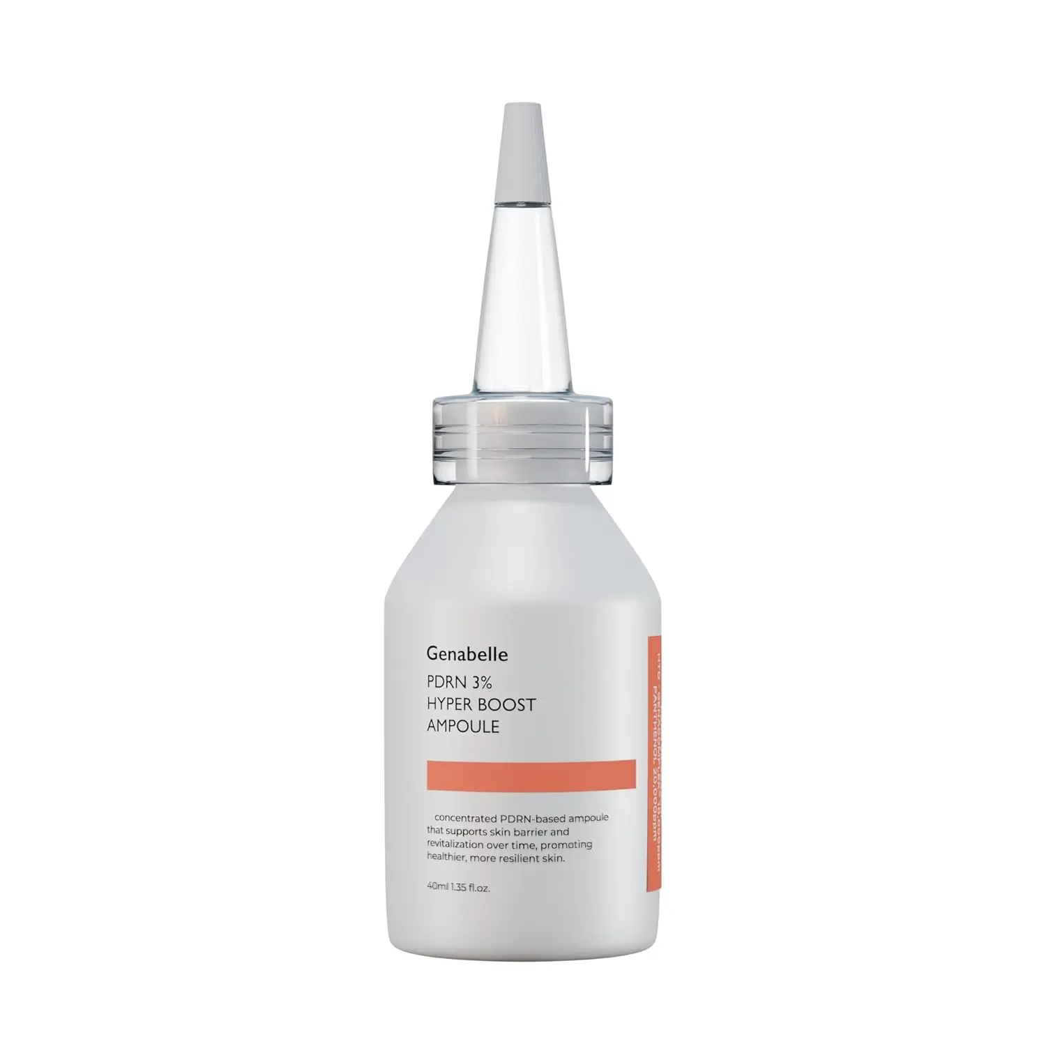 [Genabelle] PDRN 3% Hyper Boost Ampoule 40ml - Skin Rejuvenates, Nourish & Hydrate, Soothes & Relieves, Supports Clearer Skin, Humectant Power, 30,000ppm PDRN, Triple-layer Hyaluronic Acid, Panthenol B5, Niacinamide, Allantoin