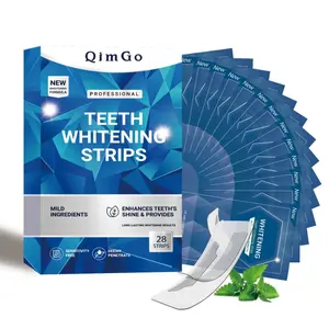 7 pairs (14 strips) / 14 pairs (28 strips) - Residue-free Dry Teeth Whitening Strips, Whitening Strips for Yellow Teeth, Removes Dental Stains, Cares for Oral Health