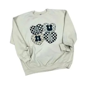 Aunt Hearts Sand Crewneck unisex fit Cotton Sweaters sweatshirt