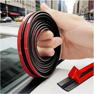 16.4Ft T-Seal  Sunroof Seal Rubber Trim,Cuttable  Windshield Rubber Seal Strip for Dust/Water/Wind Noise Protection,Windshield Seals Strip for  Sunroof/Windshields/Tailgate (14mmx16.4 Ft)