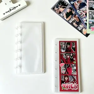 Photo Booth Album – 20-page Clear Personalized Picture Frame Holds 2x6-inch photos, Polaroids, Cards & Tickets, Suitable for Adding Family, Idol or Personal Photos