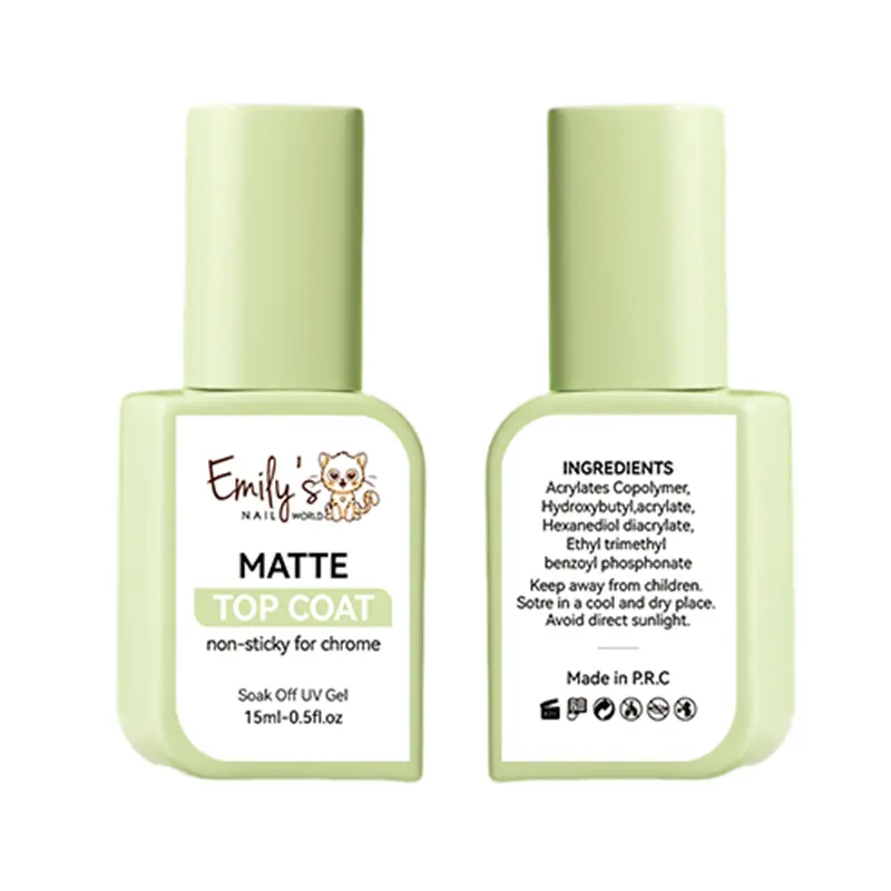 ENW Matte Top Coat 15ml (Non-sticky for Chorme) ENW Matte Top Coat 15ml (Non-sticky for Chorme)