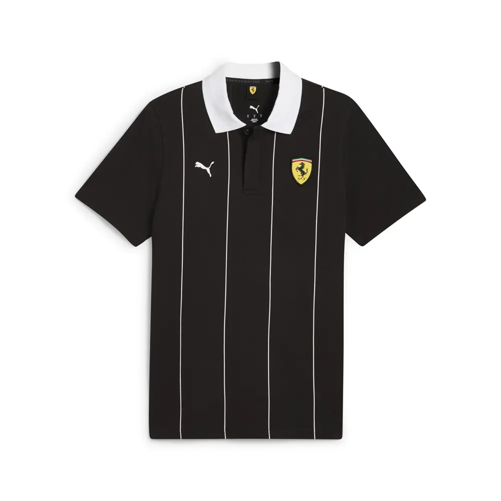 PUMA Womens Scuderia Ferrari Race Premium Short Sleeve Shirt Casual Casual - Black